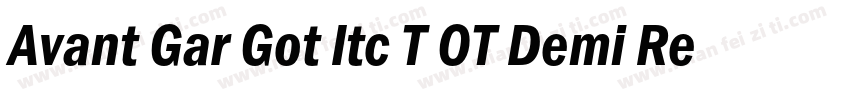 Avant Gar Got Itc T OT Demi Regular字体转换